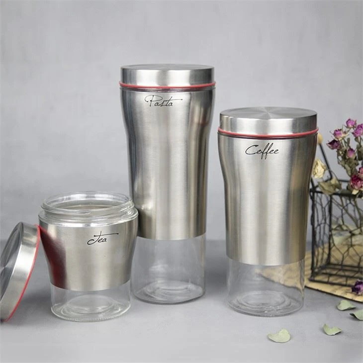 Glass Spice Jar with Metal 2 Glass Spice Jar with Metal 2