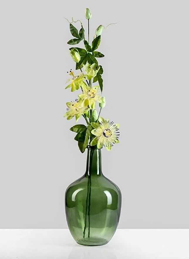 round glass vase with narrow neck 2 round glass vase with narrow neck 2