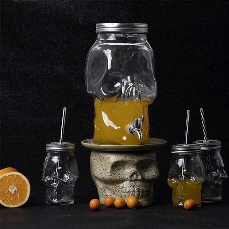 Glass Juice Wine Dispenser