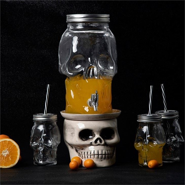 Glass Juice Wine Dispenser