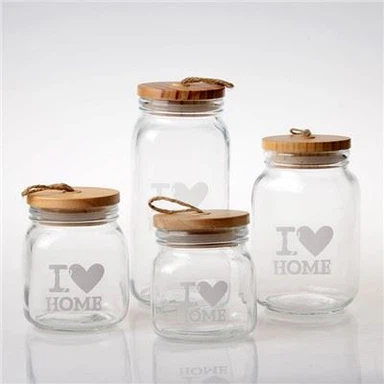 Metall qisqichli qulf bilan shisha idishni saqlash