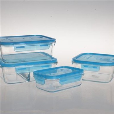 5 qadoqli 35,5 ozli shisha ovqat tayyorlash uchun idishlar