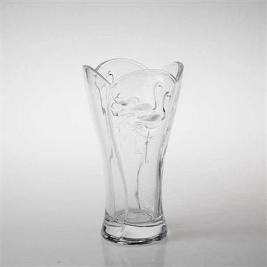 Gullar uchun shaffof shisha vaza