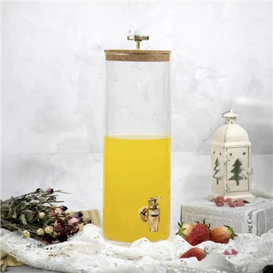 Spigotli shisha ichimlik dispenseri